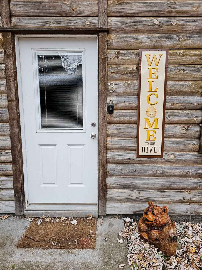 Honey Bear Cabin 3 Front Door