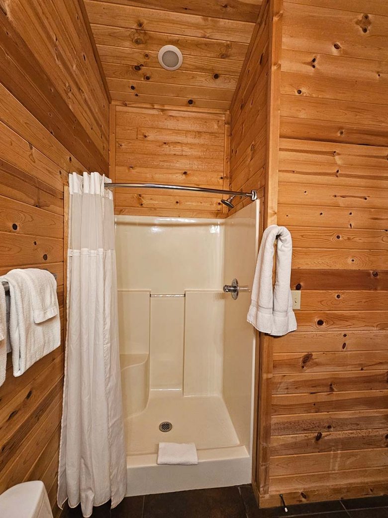 Honey Bear Cabin 3 Walk-in Shower