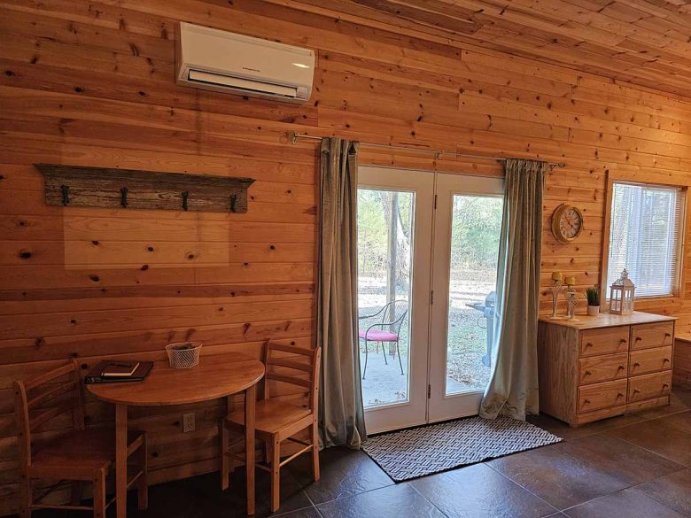 Honey Bear Haven Cabin 4 Dining & Patio Doors