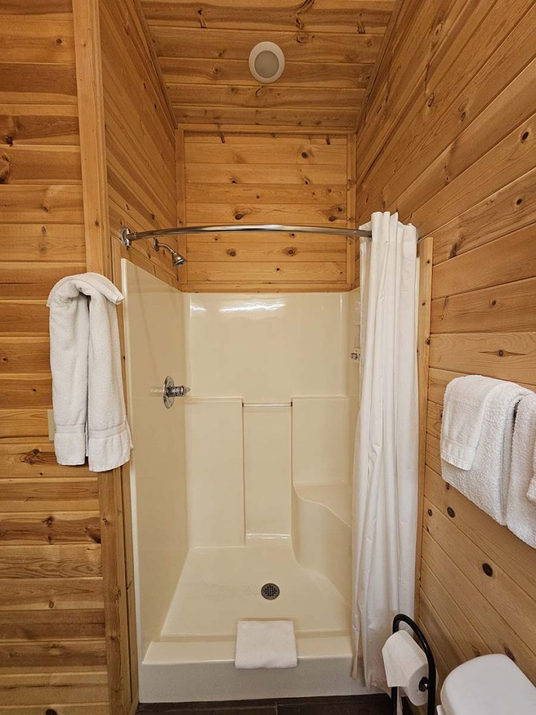 Honey Bear Haven Cabin 5 Walk-in Shower